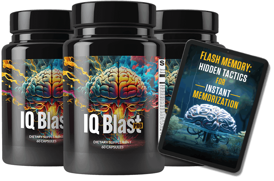 IQ Blast Pro - supplement- 3 bottles - image